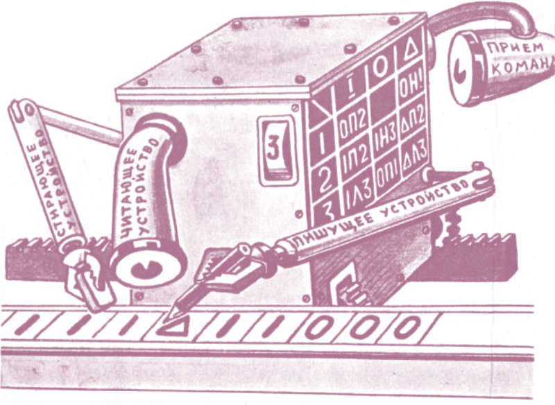 decorative Turing machine drawing